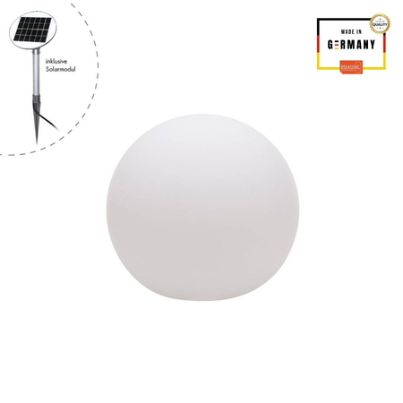 Kula LED Lampa solarna zewnętrzna ogrodowa przenośna 2900K Biała ciepła Ø40 32417S biały