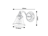 Lampa łazienkowa Rabalux Antoine 3207 chrom