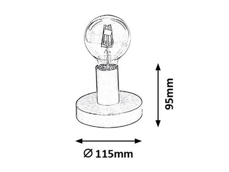 Lampa stołowa Rabalux Bowie 6570 biały