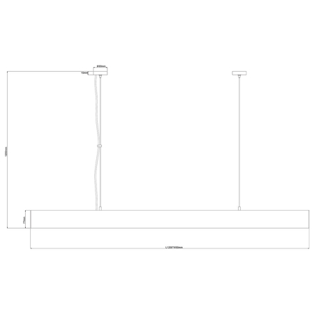 Light Prestige Lampa wisząca Luci L biała Tuya LED CCT LP-1401/1P L WH Smart