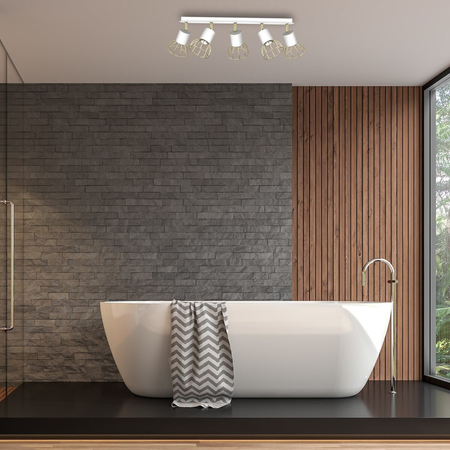 Milagro Lampa sufitowa Dante 5x mini GU10 Biały / Złoty MLP7253 Biel / Złoto