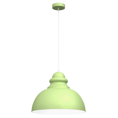 Milagro Lampa wisząca CORIN GREEN 1xE27 MLP7983 ZIELEŃ / BIEL