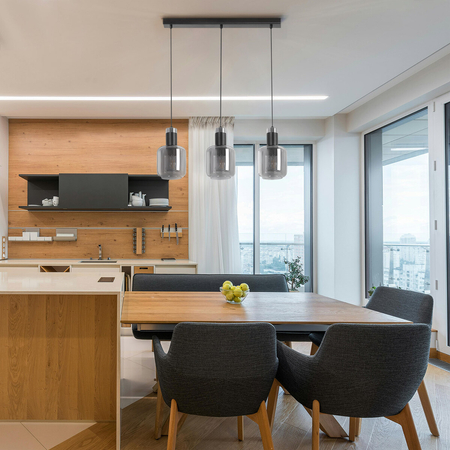 Lampa wisząca Kaja DENIS K-5263 czarny, grafitowy