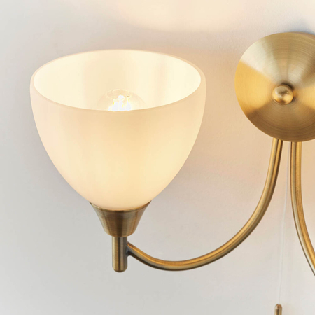 Kinkiet Endon Lighting Alton 1805-2AN mosiądz