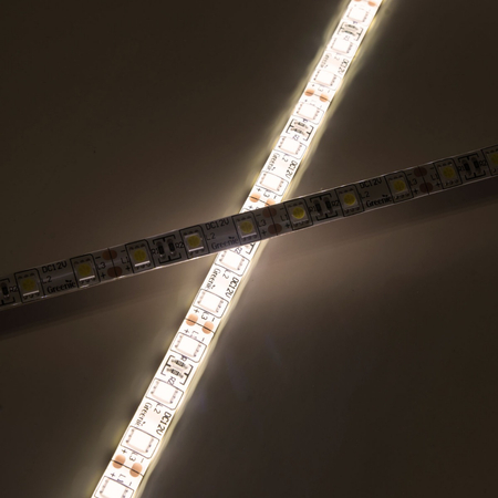Taśma LED Greenie 24V 1m diody 5050SMD 14.4W/mb wodoodporna IP65 WW Rolka 5m [3 lata gwarancji]