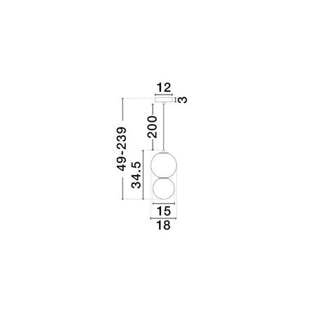 Lampa wisząca Luces Exclusivas JORELIA LE45250 szary i odcienie szarości