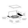 Lampa wpuszczana AQForm Squares 111 x 1 Trimless Recessed Biały Struktura