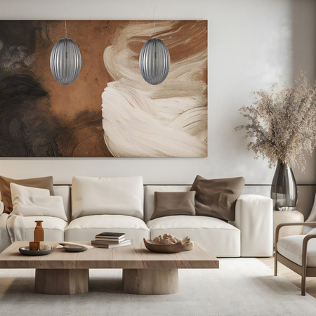 Milagro Lampa wisząca BRAGA SMOKED 1xE27 ML0351 CHROM