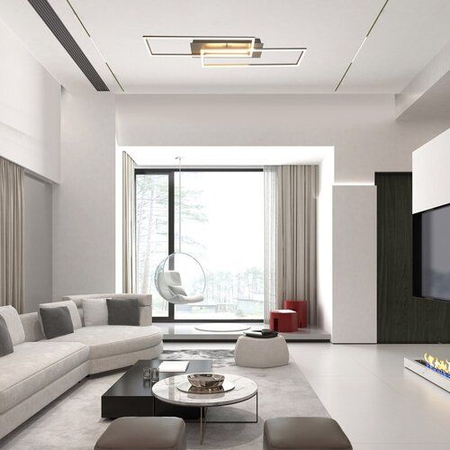 Lampa sufitowa Rabalux Demetrius 71012 srebrny/ szczotkowane aluminium