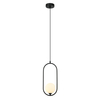 Lampa wisząca Italux Lupus PND-3965-1-BK Czarny, biały