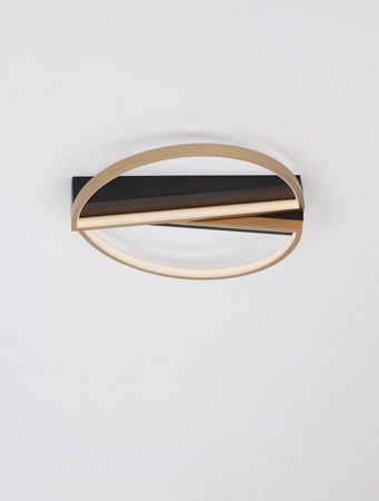 Lampa sufitowa Luces Exclusivas CROIX czarny/złoty LE42658