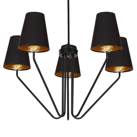 Milagro Żyrandol VICTORIA BLACK 5xE27 MLP4913 CZARNY