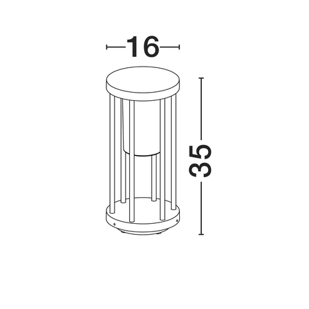 Lampa ogrodowa Luces Exclusivas MONTIVA LE75172 antracyt