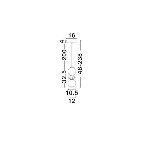 Lampa wisząca Luces Exclusivas MONRETA LE45230 szary i odcienie szarości