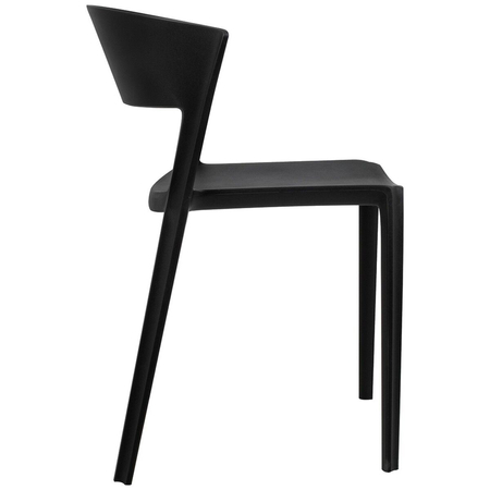 Krzesło JASPER czarne - polipropylen