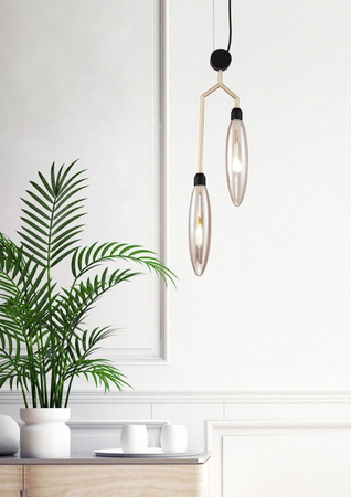 Lampa wisząca Maytoni MOD012PL-02G Ventura - Matowe złoto
