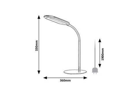 Lampa stołowa Rabalux Adelmo 74007 czarny