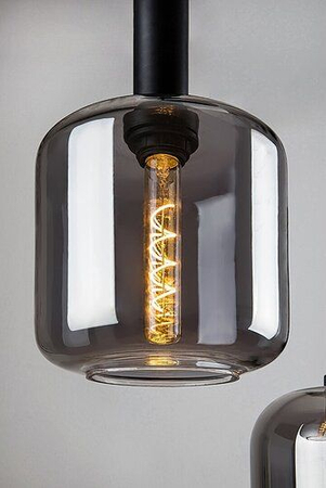 Lampa wisząca Rabalux Lissandra 72103 czarny matowy