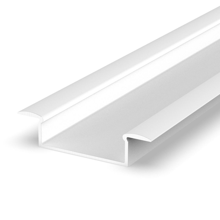 Profil LED Greenie P14-1B2 2m wpuszczany szeroki biały lakierowany