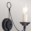 Kinkiet Elstead Lighting Carisbrooke czarny CB1-BLACK