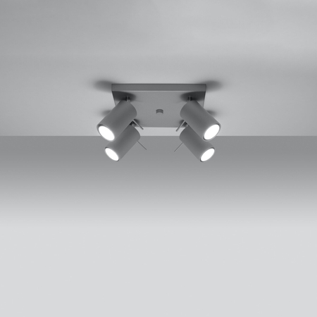 Sollux Lighting Plafon RING 4 szary SL.0452