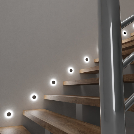 Eko-Light Oprawa schodowa OTI Barwa Neutralna 4000K EKS6141 BIAŁY / SREBRNY