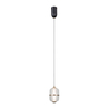 Lampa wisząca Italux Alani PND-34375-1-BK Czarny mat, złoty