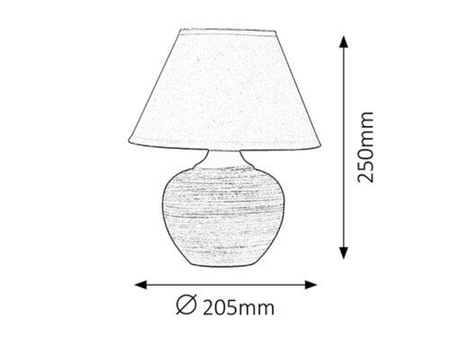 Lampa stołowa Rabalux Molly 4391 Beżowy