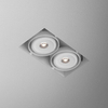 Lampa wpuszczana AQForm Squares 70 x 2 Qrled Lens 230V Trimless Recessed Biały Struktura