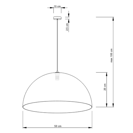 Lampa wisząca Sigma 30139 Sfera 50