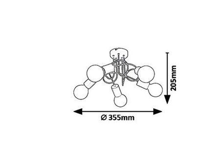Lampa wewnętrzna Rabalux Linett 6340 wielokolorowy