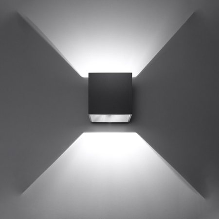 Sollux Lighting Kinkiet QUAD 1 czarny SL.0057