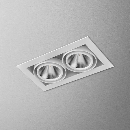 Lampa wpuszczana AQForm Squares 70 x 2 LED Recessed Biały Struktura