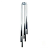 Lampa wisząca STYLO 8 BLACK Azzardo AZ0161 black / chrome