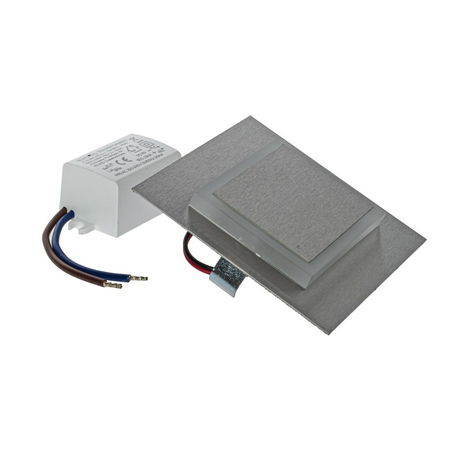 Eko-Light Oprawa schodowa DECO Barwa Ciepła 3000K EKS4437 BIAŁY / SREBRNY