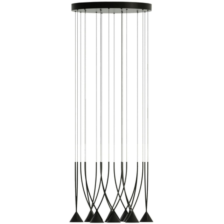 Lampa wisząca Axo Light Jewel 10 Czarna ze ściemniaczem