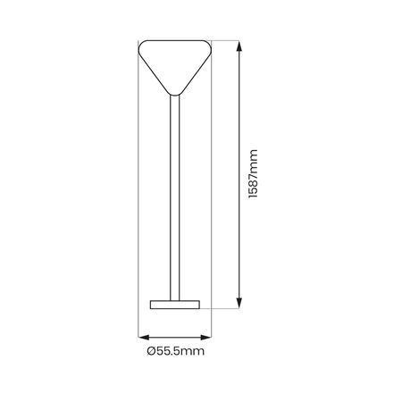 Milagro Zawiesie Prowadnica Track Biały 3-Obwodowy ML1196 BIAŁY