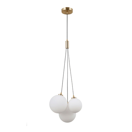 Lampa wisząca Italux Perlos PND-54456-3-HB Miodowy mosiężny