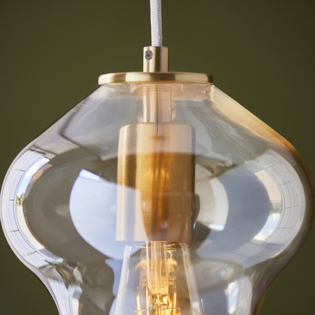 Lampa wisząca Endon Lighting Kelda Shaped 106681 mosiądz