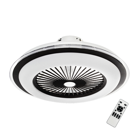 Milagro Lampowentylator ZEPHYR BLACK 48W LED+ PILOT ML1514 CZARNY