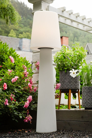 Lampa stojąca No.1 zewnętrzna ogrodowa 2700K RGB 160cm, biały 32563L