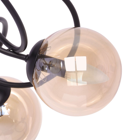 Lampa sufitowa FLORO Kaja K-5127 bursztynowy