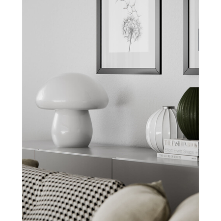 Lampa stołowa By Rydens Mira Mushroom H30 cm biała 4024540-5000