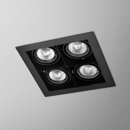 Lampa wpuszczana AQForm Squares 50 x 4 Sq 230V Recessed Czarny Struktura