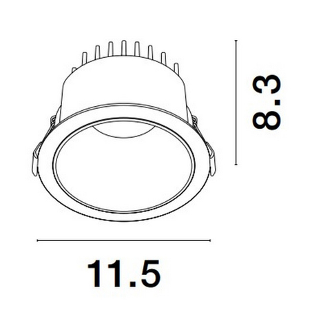 Oczko Luces Exclusivas ARAMIEL LE65119 biały