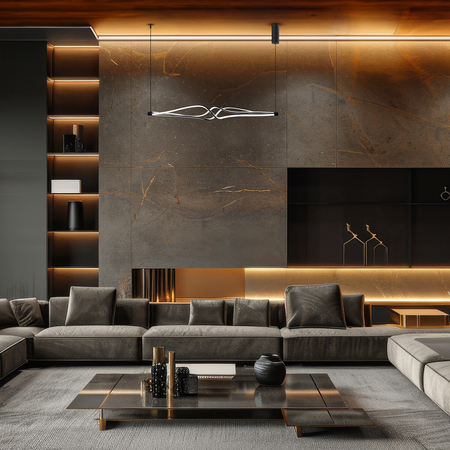 Milagro Lampa wisząca TWISTER 56W LED ML1189 CZARNY