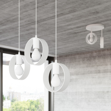 Sollux Lighting Lampa wisząca TITRAN 3 biała SL.1138