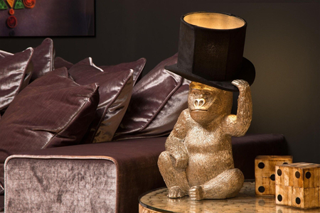 Lampa stołowa Lucide EXTRAVAGANZA GUST 10503/81/30 czarny/złoty