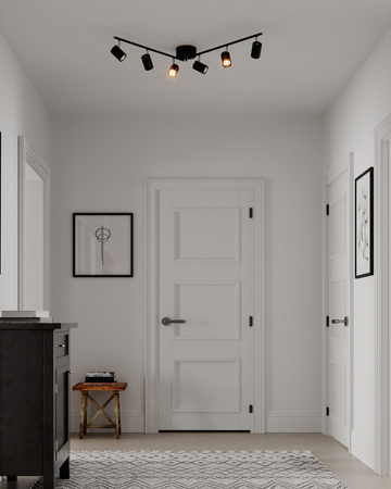 Lampa sufitowa By Rydens Correct 4202100-4002 6-lights czarny matowy