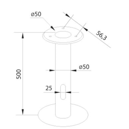 METAL BASE 206 TO GROUND